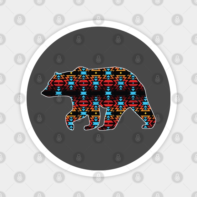 Bear Pattern - 7 Magnet by Brightfeather